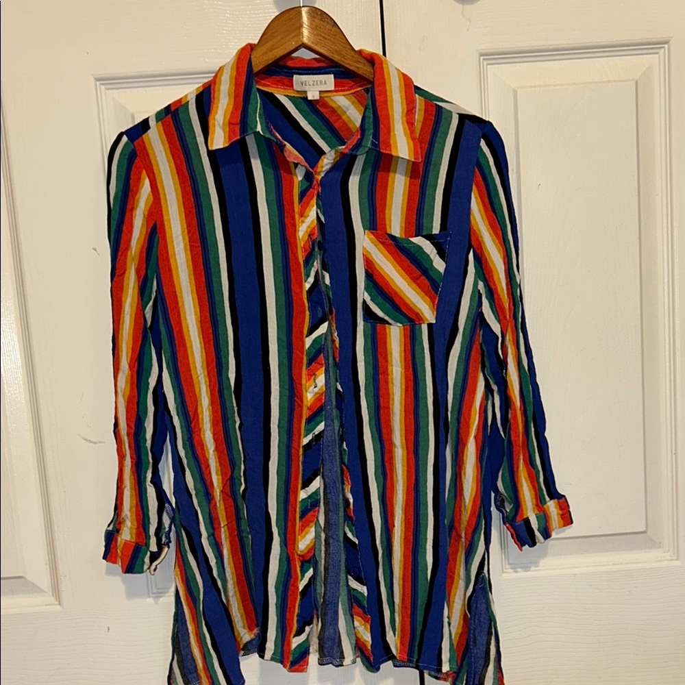 Velzera Multicolor Striped Shirt
